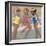 Three Little Maids by the Pool-Kari Taylor-Framed Giclee Print