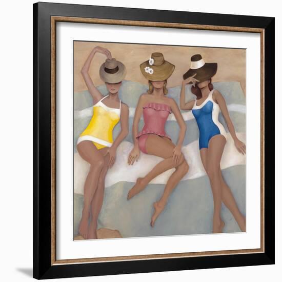 Three Little Maids by the Pool-Kari Taylor-Framed Giclee Print