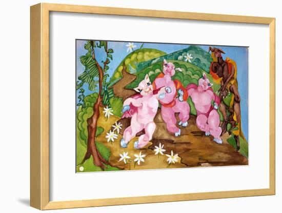 Three Little Pigs-Zelda Fitzgerald-Framed Art Print