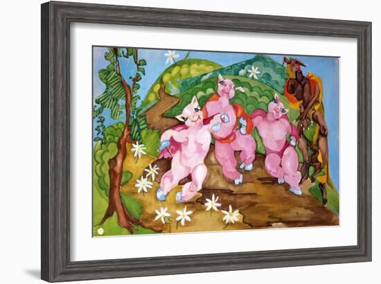 Three Little Pigs-Zelda Fitzgerald-Framed Art Print