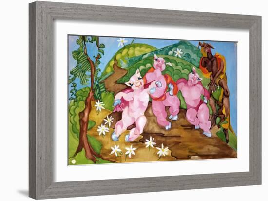 Three Little Pigs-Zelda Fitzgerald-Framed Art Print