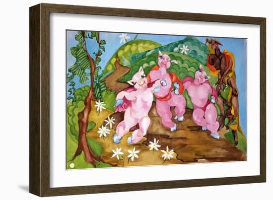 Three Little Pigs-Zelda Fitzgerald-Framed Art Print