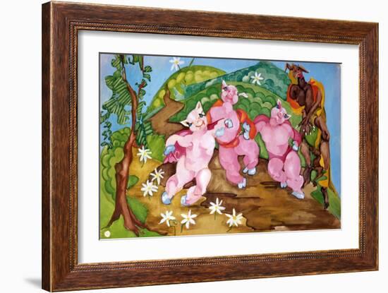 Three Little Pigs-Zelda Fitzgerald-Framed Art Print