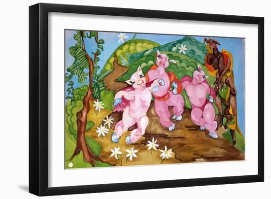 Three Little Pigs-Zelda Fitzgerald-Framed Art Print