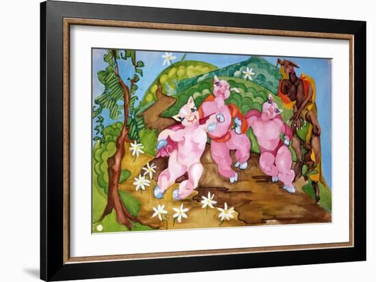 Three Little Pigs-Zelda Fitzgerald-Framed Art Print