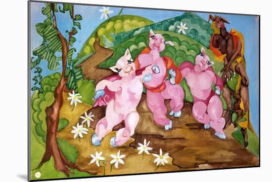 Three Little Pigs-Zelda Fitzgerald-Mounted Art Print
