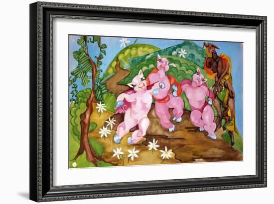 Three Little Pigs-Zelda Fitzgerald-Framed Art Print