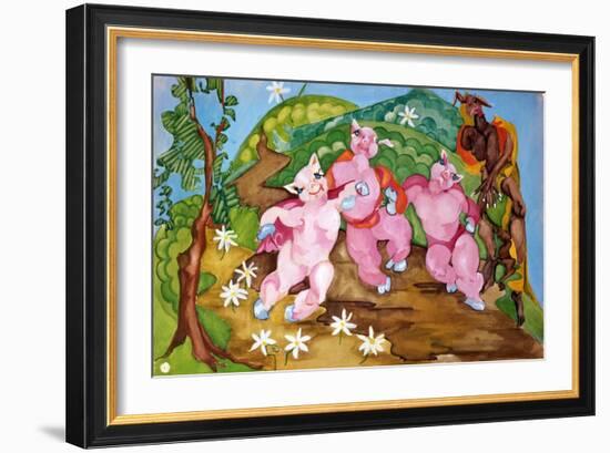 Three Little Pigs-Zelda Fitzgerald-Framed Art Print