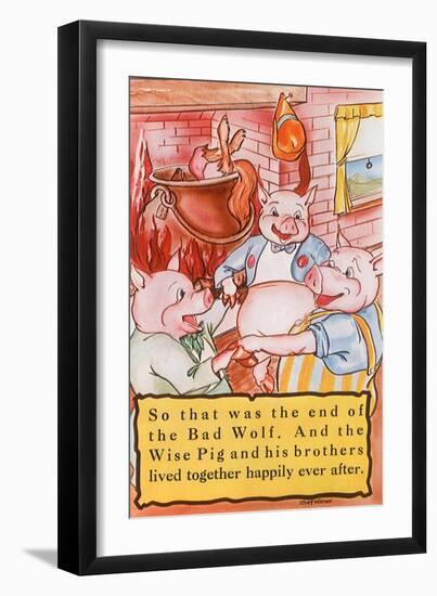 Three Little Pigs-null-Framed Giclee Print