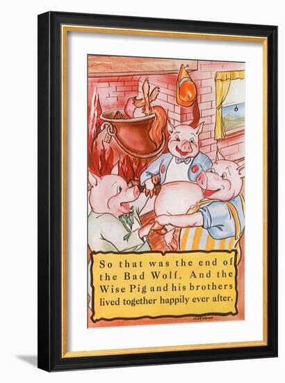 Three Little Pigs-null-Framed Giclee Print