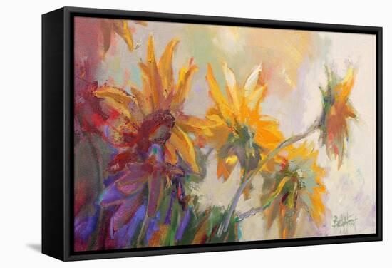 Three Long Blossoms-Beth A. Forst-Framed Stretched Canvas