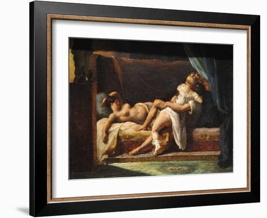 Three Lovers (L'Amour À Troi), 1818-1820-Théodore Géricault-Framed Giclee Print