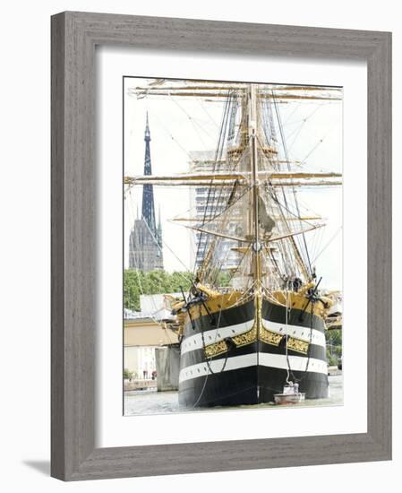 Three Masted Boat, Amerigo Vespucci from Italy During Armada 2008, Rouen, Normandy, France-Thouvenin Guy-Framed Photographic Print