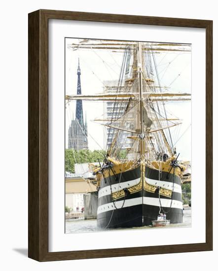 Three Masted Boat, Amerigo Vespucci from Italy During Armada 2008, Rouen, Normandy, France-Thouvenin Guy-Framed Photographic Print