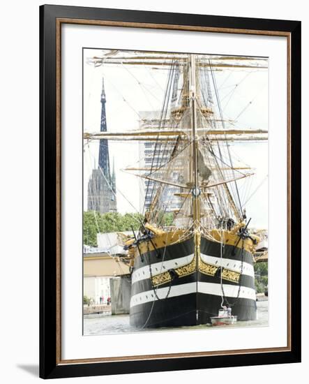 Three Masted Boat, Amerigo Vespucci from Italy During Armada 2008, Rouen, Normandy, France-Thouvenin Guy-Framed Photographic Print