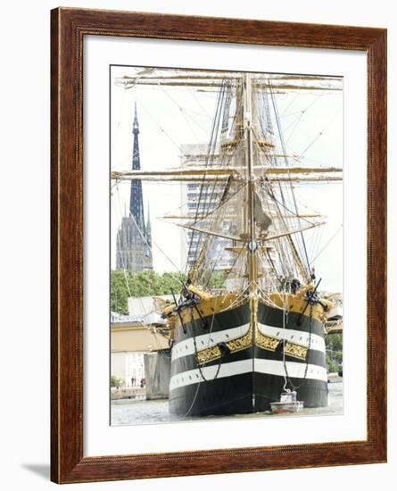 Three Masted Boat, Amerigo Vespucci from Italy During Armada 2008, Rouen, Normandy, France-Thouvenin Guy-Framed Photographic Print