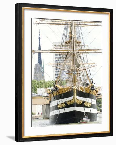 Three Masted Boat, Amerigo Vespucci from Italy During Armada 2008, Rouen, Normandy, France-Thouvenin Guy-Framed Photographic Print