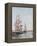 Three-Masted Boats at the Quay in Deauville Harbour, C.1888-89-Eugène Boudin-Framed Premier Image Canvas