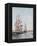 Three-Masted Boats at the Quay in Deauville Harbour, C.1888-89-Eugène Boudin-Framed Premier Image Canvas