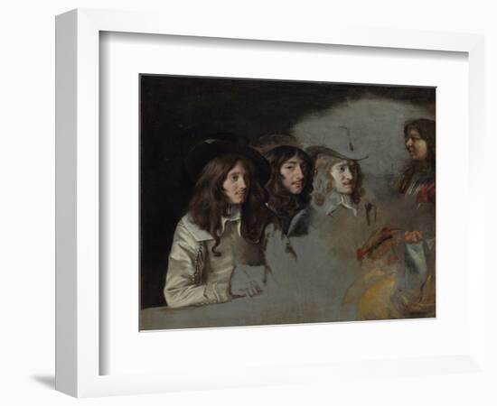 Three Men and a Boy-Louis Le Nain-Framed Giclee Print