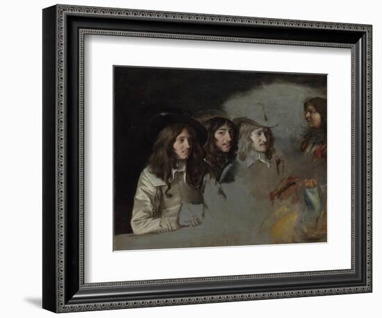 Three Men and a Boy-Louis Le Nain-Framed Giclee Print