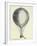 Three Men in a Hot Air Balloon, Pub. 1800s-null-Framed Giclee Print