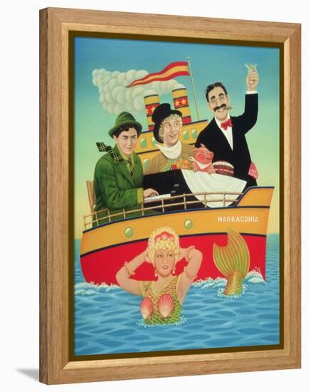 Three Men in a Tub, 1994-Frances Broomfield-Framed Premier Image Canvas