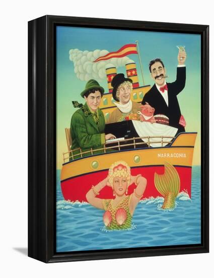 Three Men in a Tub, 1994-Frances Broomfield-Framed Premier Image Canvas