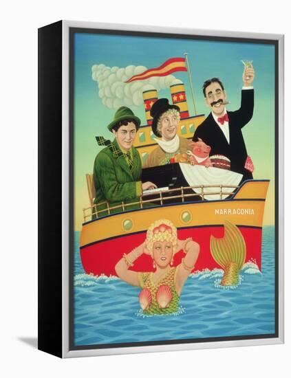 Three Men in a Tub, 1994-Frances Broomfield-Framed Premier Image Canvas