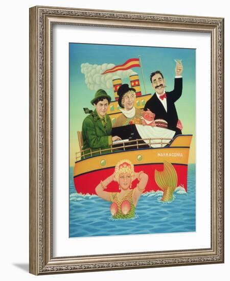 Three Men in a Tub, 1994-Frances Broomfield-Framed Giclee Print