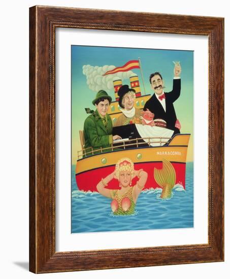 Three Men in a Tub, 1994-Frances Broomfield-Framed Giclee Print