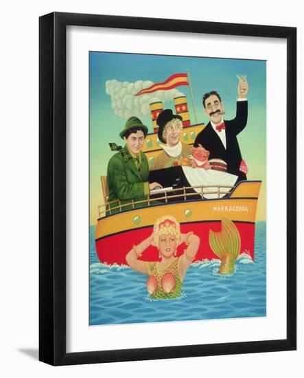 Three Men in a Tub, 1994-Frances Broomfield-Framed Giclee Print