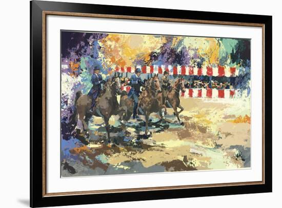 Three Men on Horseback-Wayland Moore-Framed Serigraph