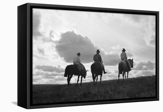 Three Men Riding the Range-Philip Gendreau-Framed Premier Image Canvas