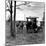 Three Men Working on 1918 Ford Model T - Has Bundles in Back and Can of Prestone on Running Board-Charles E^ Steinheimer-Mounted Photographic Print