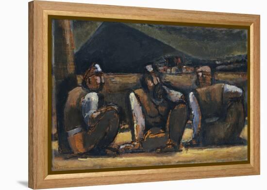 Three Miners-Josef Herman-Framed Premier Image Canvas