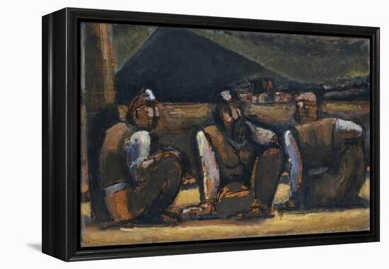 Three Miners-Josef Herman-Framed Premier Image Canvas