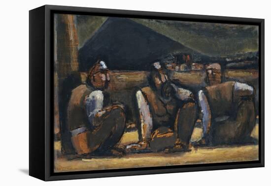 Three Miners-Josef Herman-Framed Premier Image Canvas