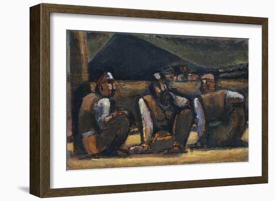 Three Miners-Josef Herman-Framed Giclee Print