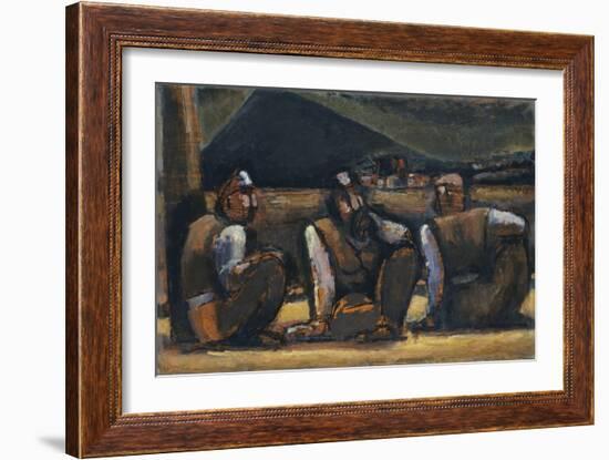 Three Miners-Josef Herman-Framed Giclee Print