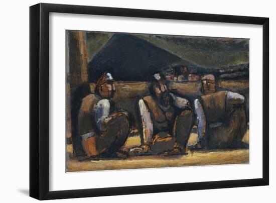 Three Miners-Josef Herman-Framed Giclee Print