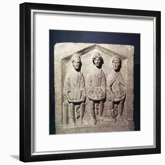 Three Mother Goddesses, Celtic, c1st century-Unknown-Framed Giclee Print