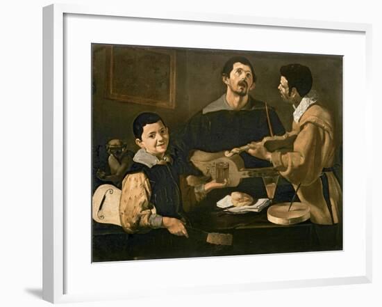 Three Musicians, 1618-Diego Velazquez-Framed Giclee Print