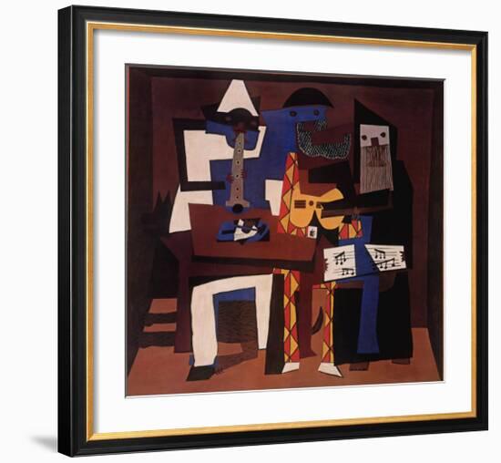 Three Musicians, c.1921-Pablo Picasso-Framed Art Print