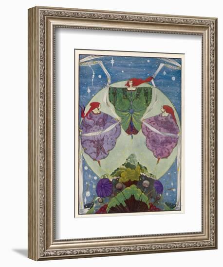 Three Mysterious Women Float Above the Hill-Harry Clarke-Framed Photographic Print