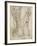 Three Nude Bearers (Pen and Brown Ink over Grey Chalk Outlines with Red Chalk on White Paper)-Raphael-Framed Giclee Print