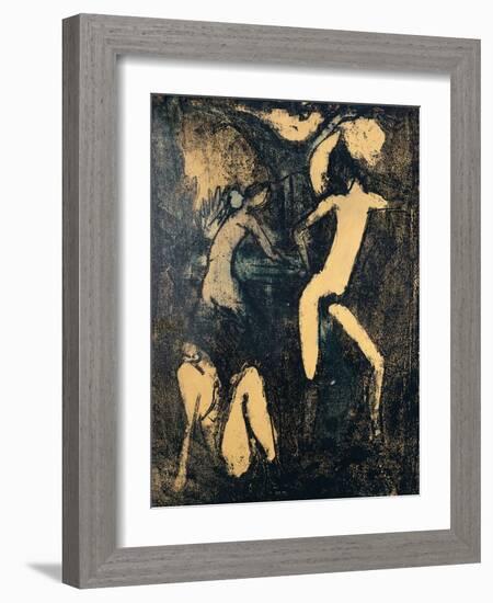 Three Nude Figures, 1910-Otto Mueller-Framed Giclee Print