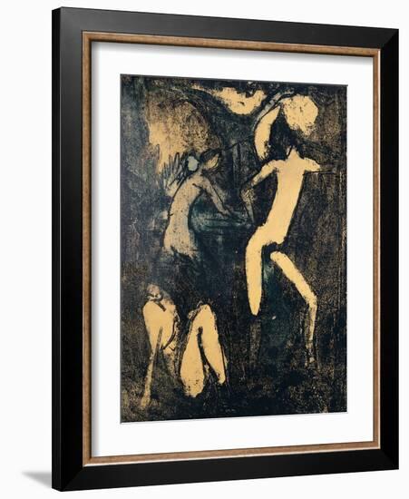 Three Nude Figures, 1910-Otto Mueller-Framed Giclee Print