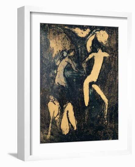 Three Nude Figures, 1910-Otto Mueller-Framed Giclee Print