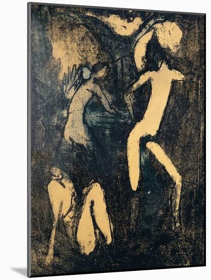 Three Nude Figures, 1910-Otto Mueller-Mounted Giclee Print